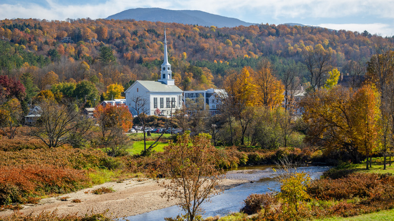Fall colors in Stowe, Vermont
