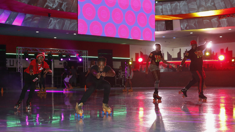 Guests skate during HBO's Mixtapes & Roller Skates at the Houston Funplex on July 14, 2018 in Houston, Texas.