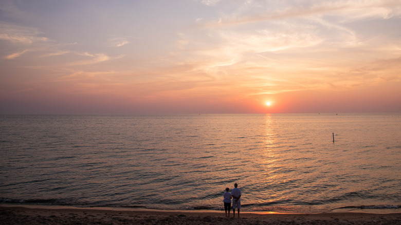 Sunset at Oval Beach, Saugatuck