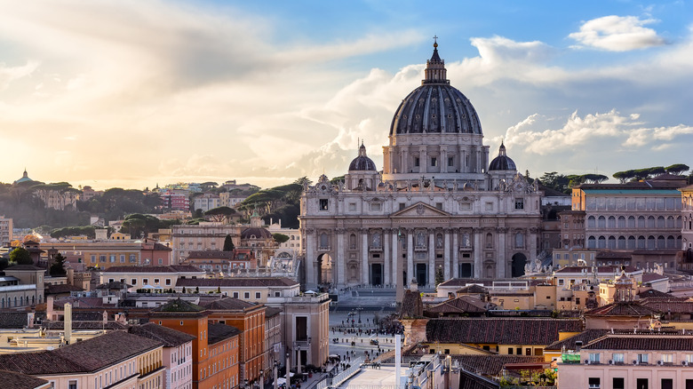 A panoramic view of the Vatican City