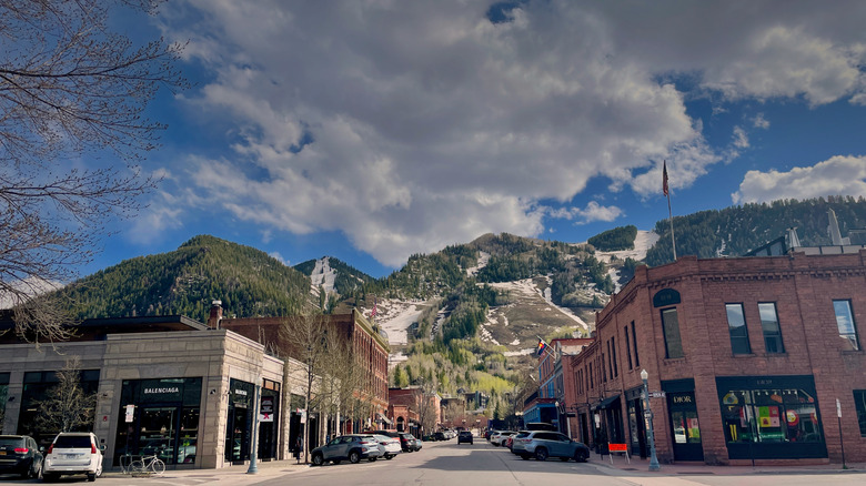 The ski town of Aspen in summer