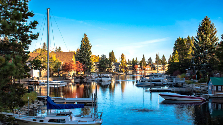 A lake side neighborhood in South Lake Tahoe