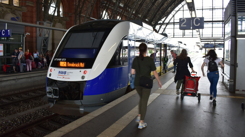 High-speed train in Bremen, Germany