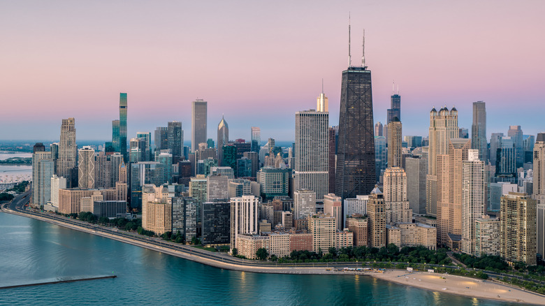 Aerial view of Chicago