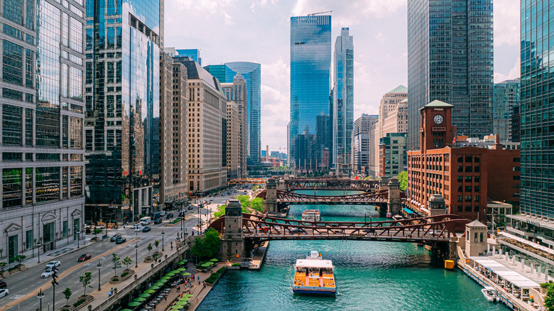 Skyscrapers by Chicago River