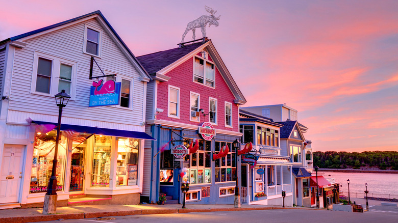 Bar Harbor is a popular tourist destination in the Down East region of Maine