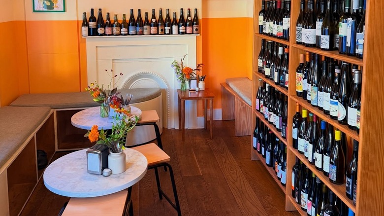 Wines on display at Hector's