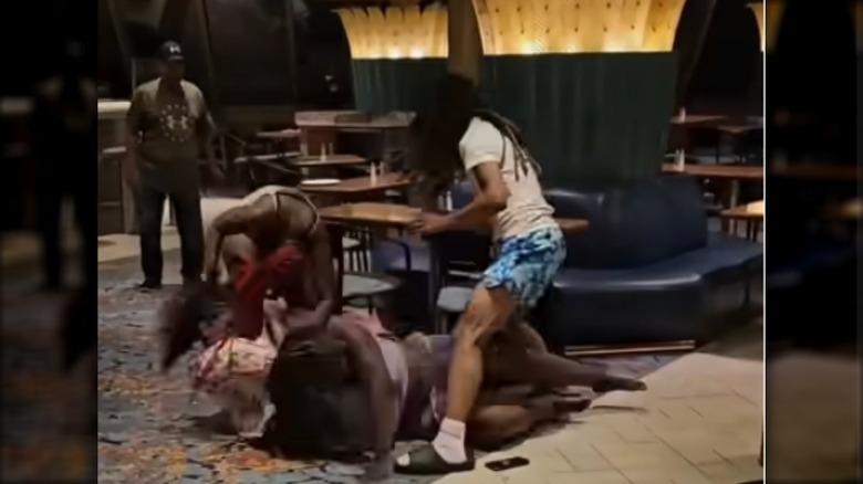 Young women brawl on a Carnival cruise