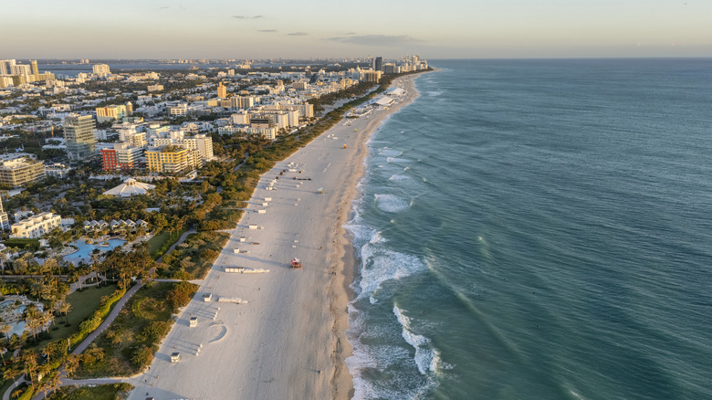 An aerial view of Miami, Florida
