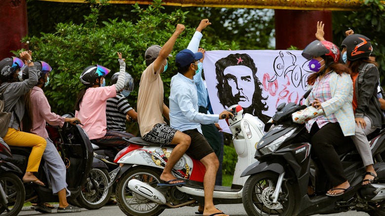 Protest in Myanmar