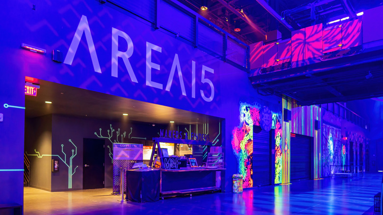 Interior of Area15 in Las Vegas