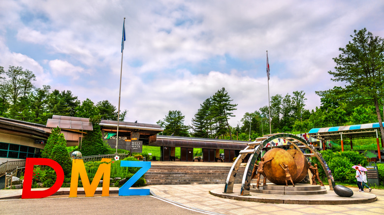 DMZ sign in Paju, South Korea