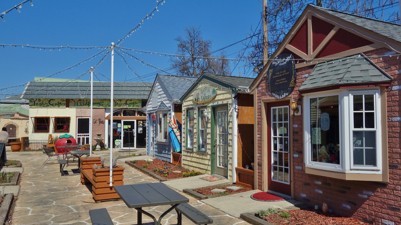 Colorful shops in Millville, New Jersey