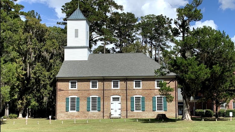 Jerusalem Lutheran Church, the oldest church structure in Georgia, stands near Rincon, GA