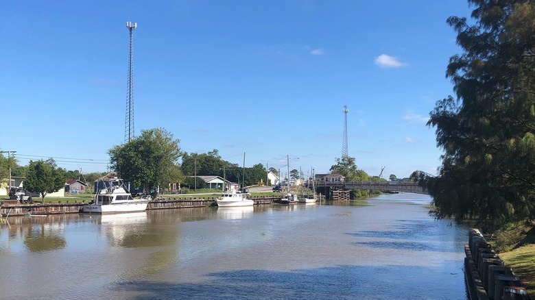 View from the Bayou Playhouse in Lockport, Louisiana