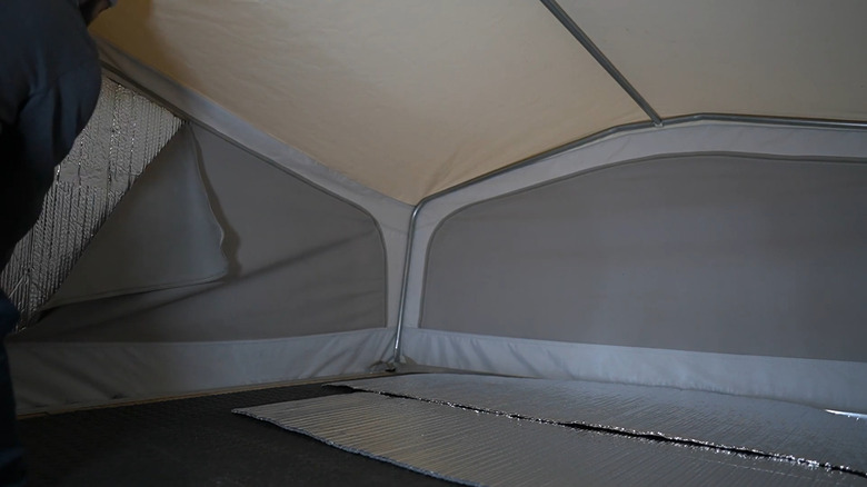 Pop-up camper lined with Reflectix Insulation