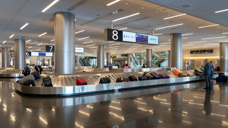 Baggage claim at the Salt Lake City International Airport