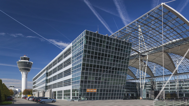 Munich airport exterior shot