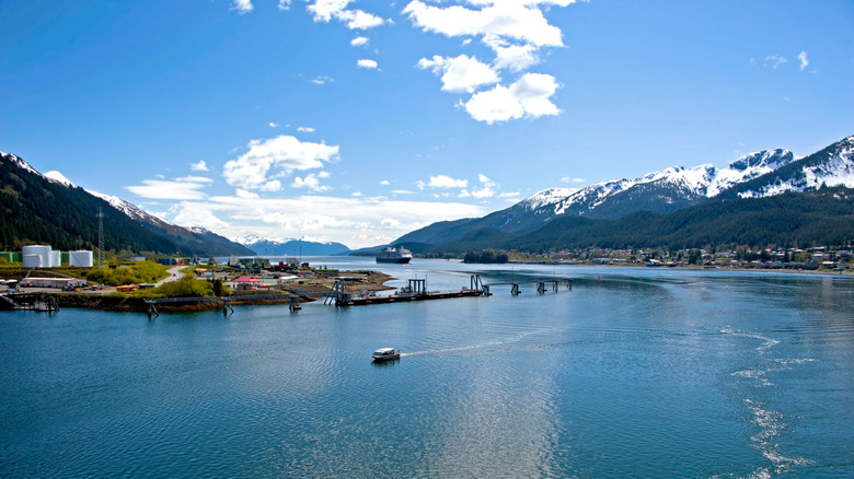 View of Crescent Harbor in Sitka, Alaska