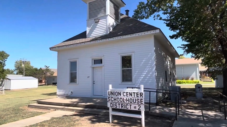 Union schoolhouse at Benson Museum Complex in Howard, Kansas