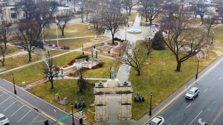 A city park in Junction City, Kansas
