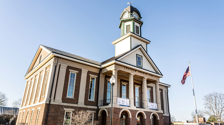 Historic Chatham County Courthouse in downtown Pittsboro