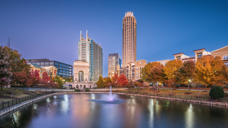 view over Atlantic Station in Atlanta