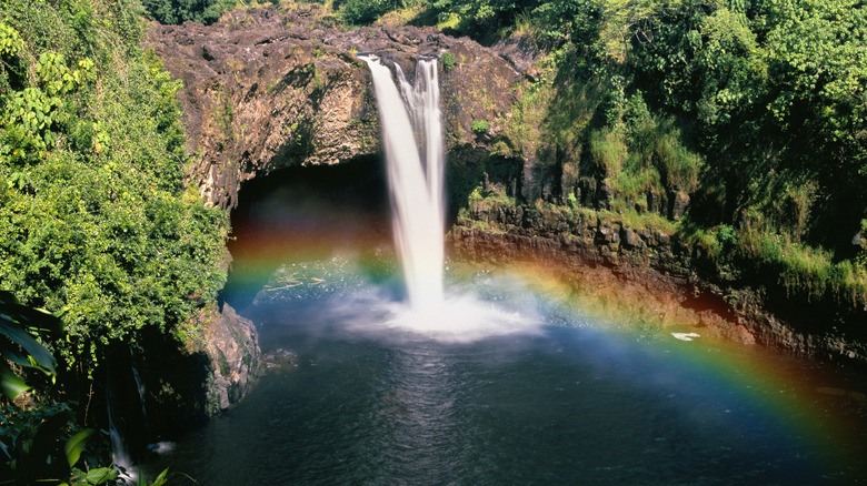 Wailua Falls on the Wailua River near Kapaa