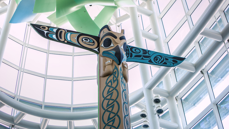 Indigenous art at the Vancouver International Airport