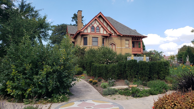 The Agricultural Dean's Residence surrounded by Allen Centennial Garden at the University of Wisconsin–Madison, Madison, Wisconsin
