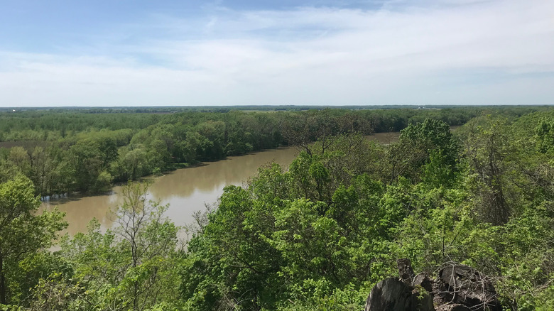 View from Merom Bluff overlooking the Wabash River
