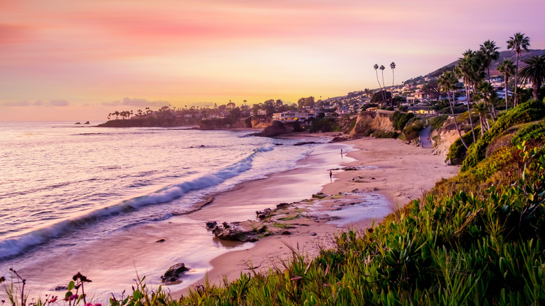 Sunset view of Laguna Beach