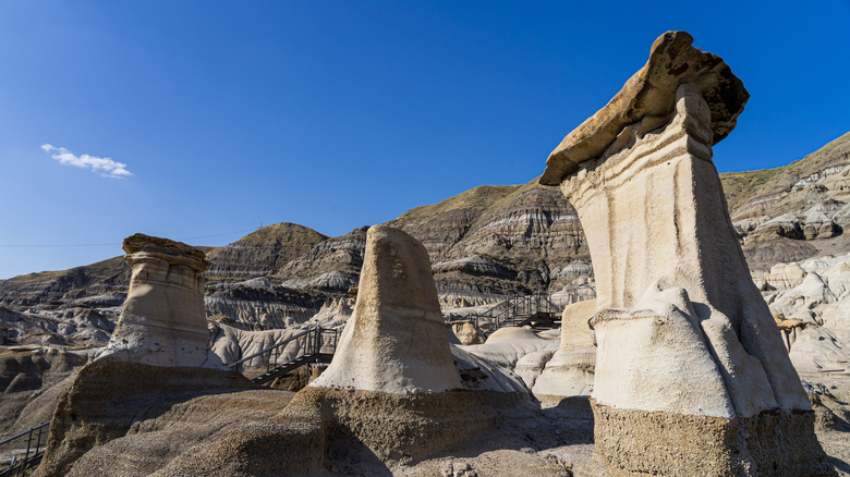 Rock formations in Drumheller, Alberta