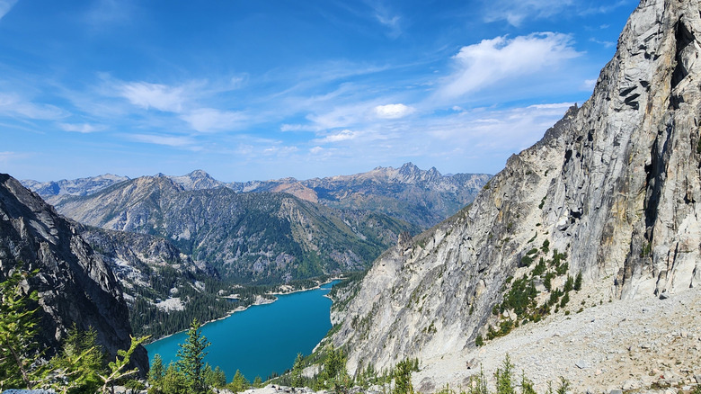 Alpine lake in Leavenworth Washington
