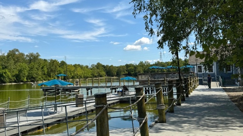 Lake Isabella waterfront in Loveland, Ohio