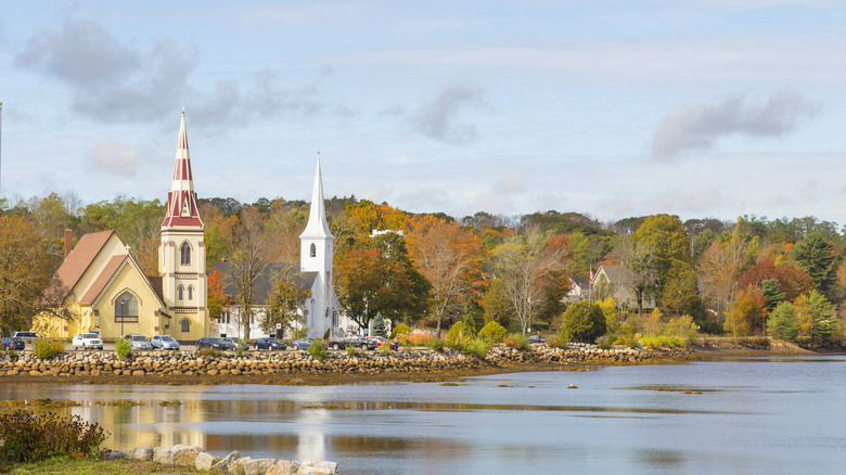 Mahone Bay's waterfront scenery