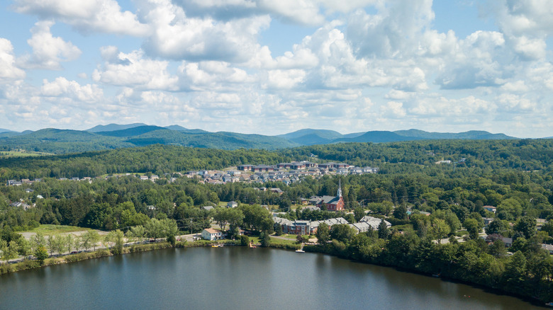 Aerial view of Cowansville