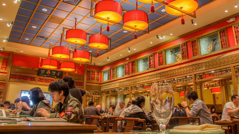 Interior of San Gabriel Valley Chinese restaurant