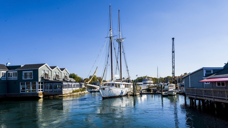 the harbor at Kennebunk, Maine