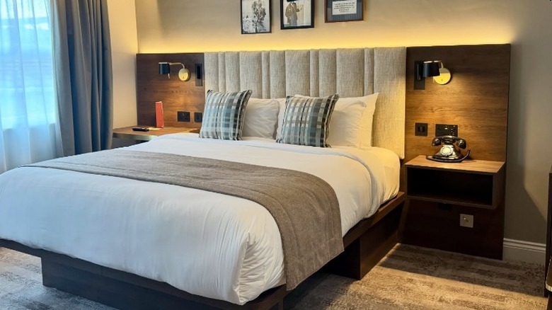 Hotel bedroom at Hotel Indigo in Leeds