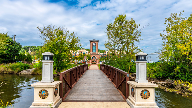 Clock tower, Algonquin, Illinois