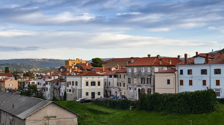 View of quiet street in Koper town
