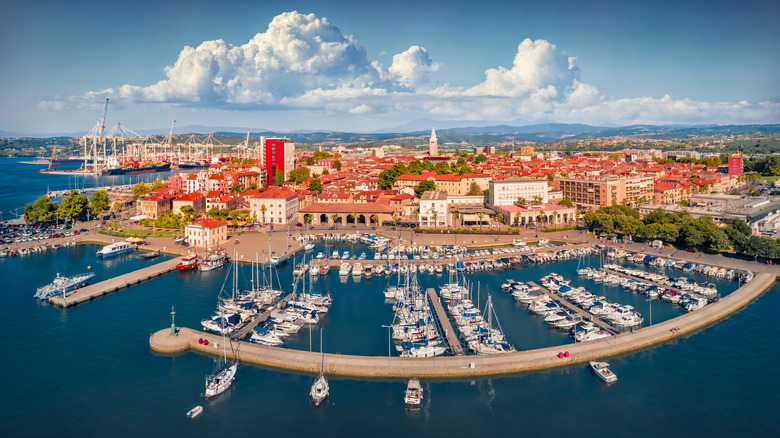 view of Koper on the Adriatic sea