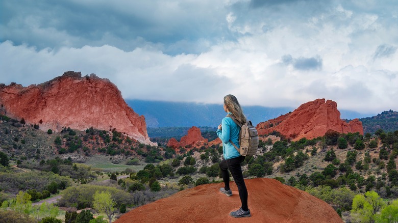 Hiker at Garden of the Gods
