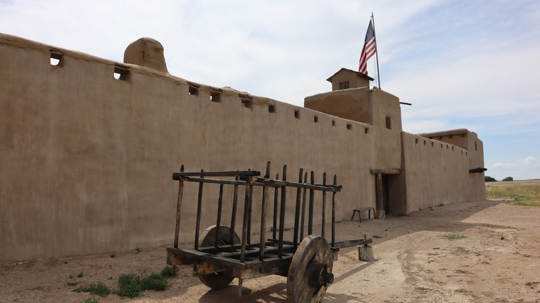 The entrance to Bent's Old Fort, Southeast Colorado