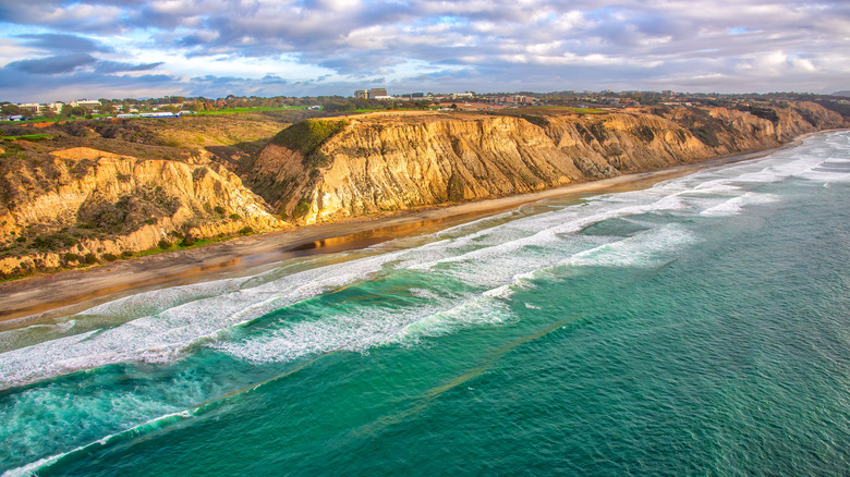 cliffs and sea Torrey Pines Beach