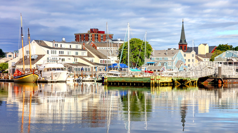 Harbor front area of Salem, Massachusetts