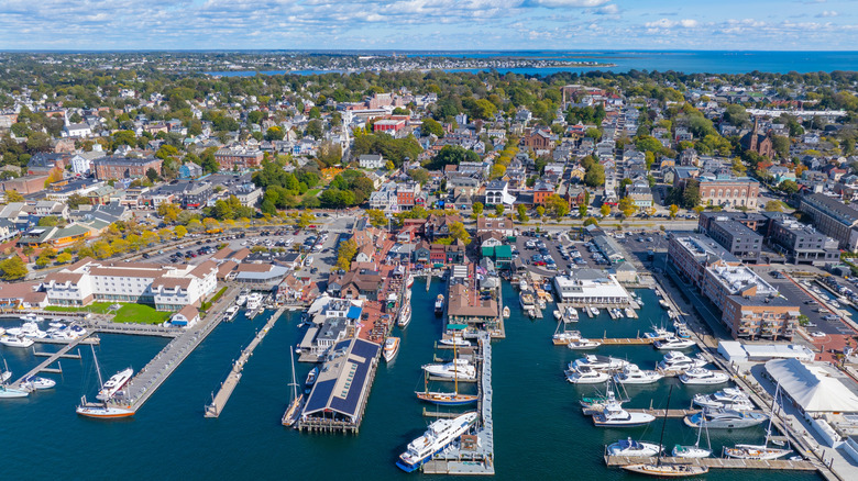 Marinas and historic district of Newport, Rhode Island