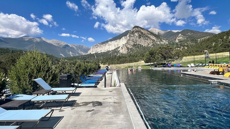 The main pool at Mount Princeton Hot Springs Resort