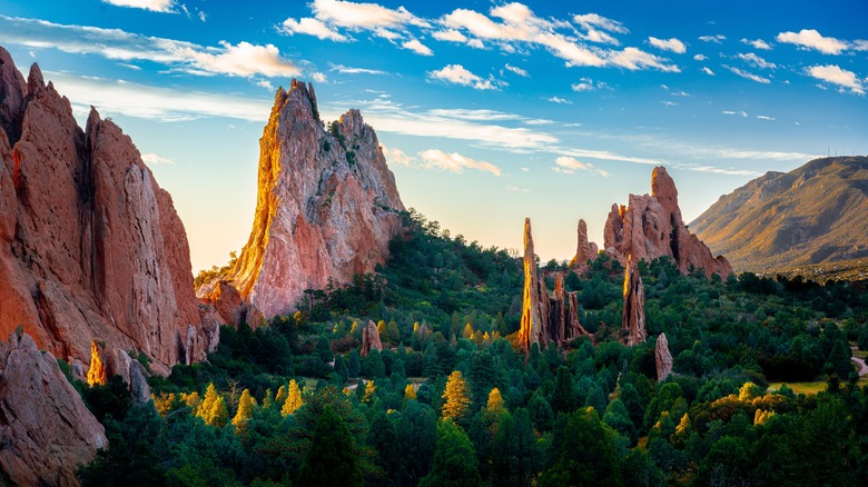 The Garden of the Gods Mountains in Colorado Springs.
